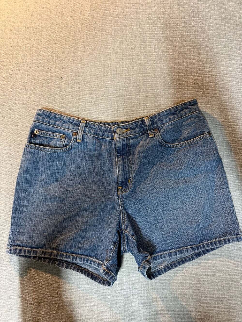 Polo Jeans Co. Ralph Lauren Women's Blue Denim 5" Saturday Shorts Size 12